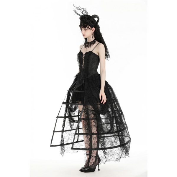 Dark In Love Short Front Long Back Birdcage Skirt Petticoat