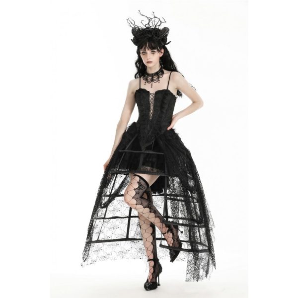 Dark In Love Short Front Long Back Birdcage Skirt Petticoat