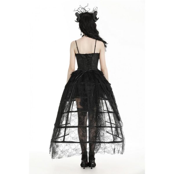 Dark In Love Short Front Long Back Birdcage Skirt Petticoat