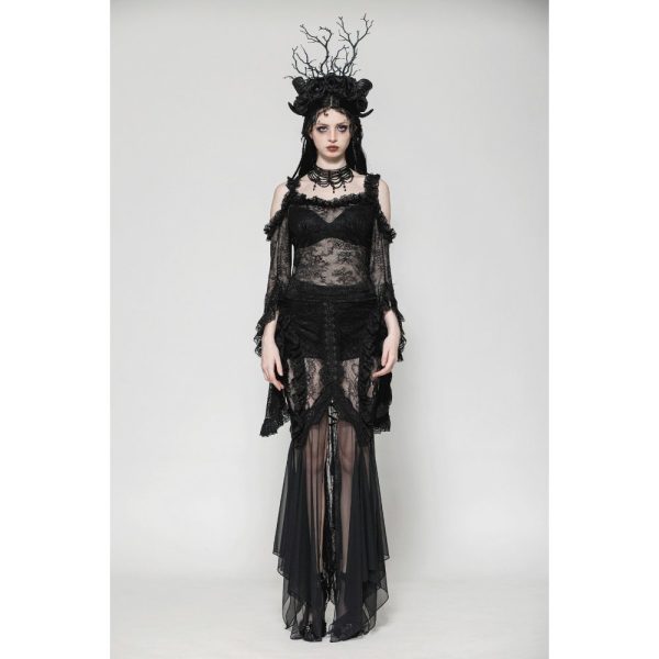 Dark In Love Arabella Lace Sheer Skirt
