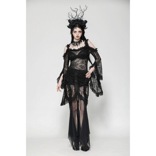 Dark In Love Arabella Lace Sheer Skirt
