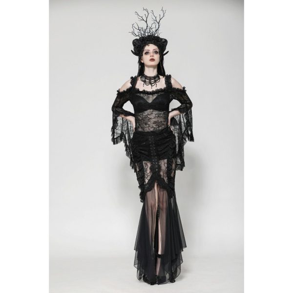 Dark In Love Arabella Lace Sheer Skirt