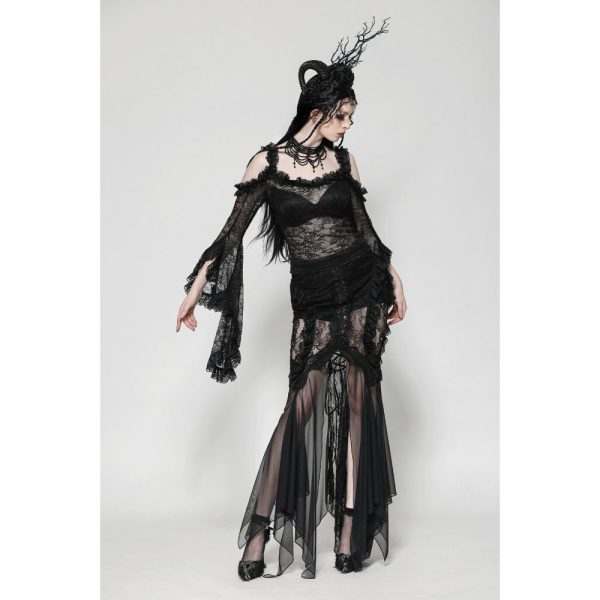 Dark In Love Arabella Lace Sheer Skirt