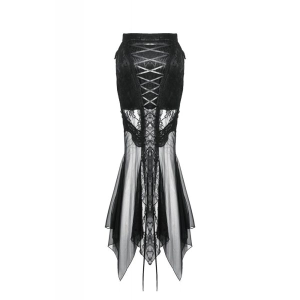 Dark In Love Arabella Lace Sheer Skirt