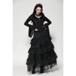 Dark In Love Funeral Babe Layered Lace Gothic Skirt