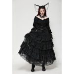 Dark In Love Funeral Babe Layered Lace Gothic Skirt