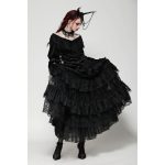 Dark In Love Funeral Babe Layered Lace Gothic Skirt