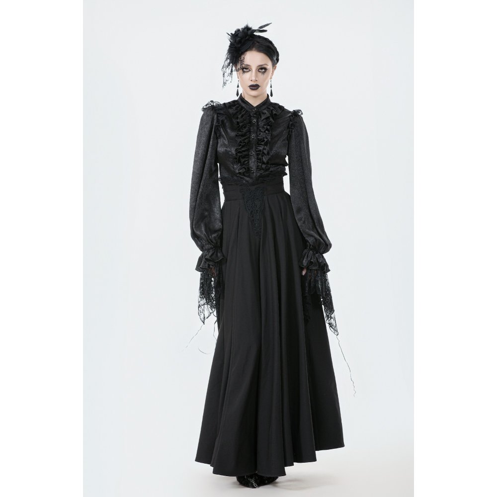 Dark In Love Phantom Gothic High Waist Skirt