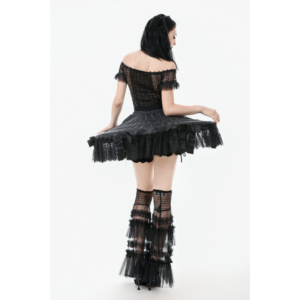 Dark In Love Cursed Tassels Drum Farthingale Gothic Skirt