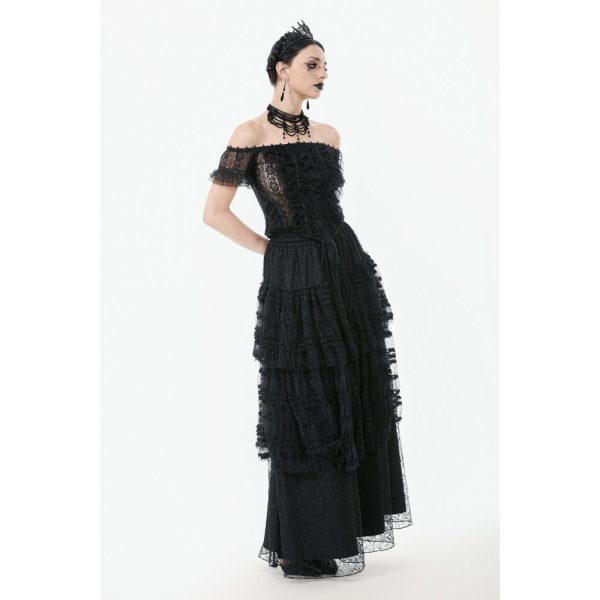 Dark In Love Lacuna Ruffle Gothic Skirt