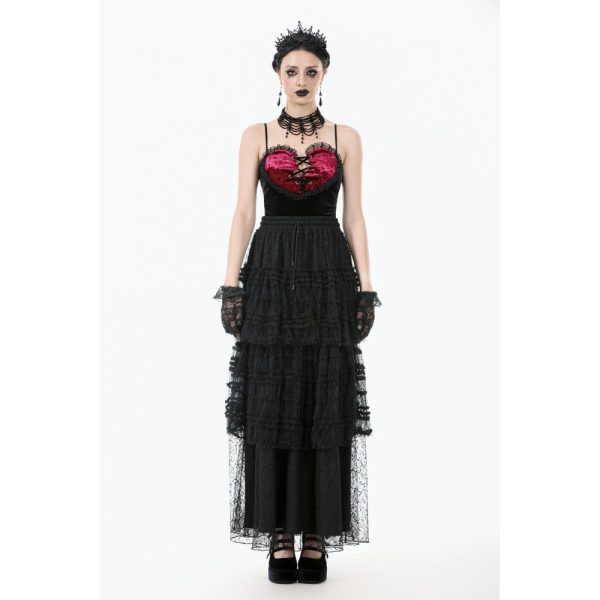 Dark In Love Lacuna Ruffle Gothic Skirt