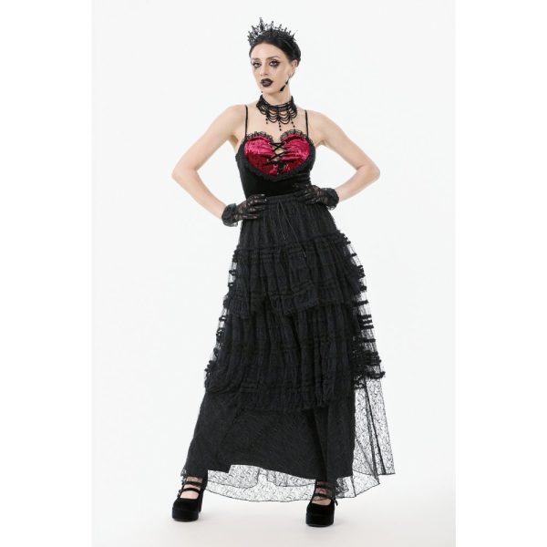Dark In Love Lacuna Ruffle Gothic Skirt