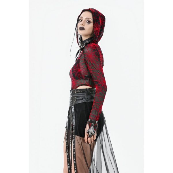 Dark In Love Xara Sheer Belted Skirt