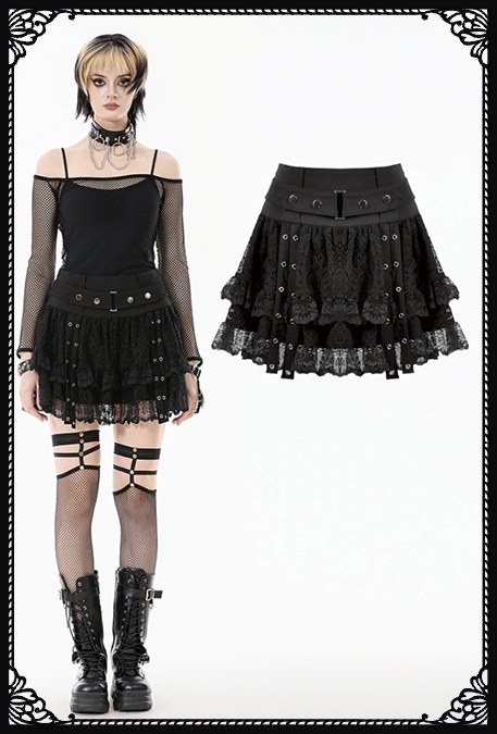 Dark In Love Zeila Lace Skirt