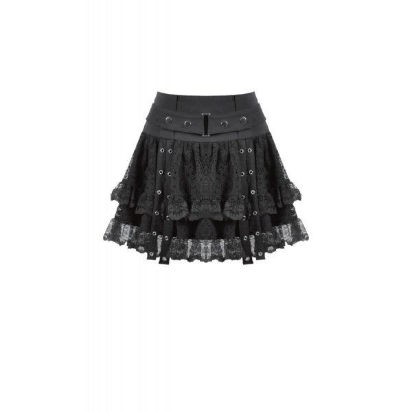 Dark In Love Zeila Lace Skirt