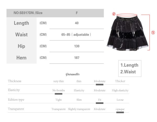 RNG Charlotte Frill PVC Skirt