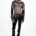 Skinny PVC Vinyl Stretch Jeans