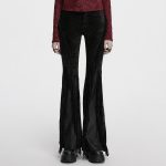 Punk Rave Goth 'n' Roll Rockstar Fringe Flare Trousers