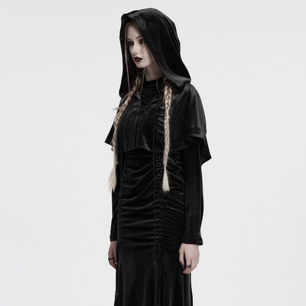 Punk Rave Black Salem Gothic Short Cape/Bolero