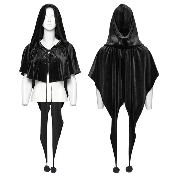 Punk Rave Black Salem Gothic Short Cape/Bolero