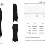 Punk Rave Izora Lace Up Long Skirt