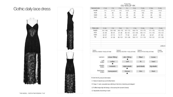 Punk Rave Drusilla Lace Long Dress