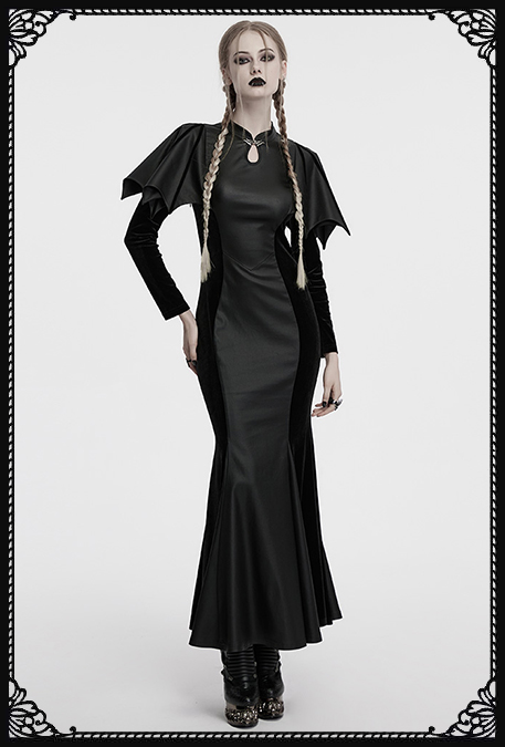 Punk Rave Mina Bat x Morticia Gothic Dress