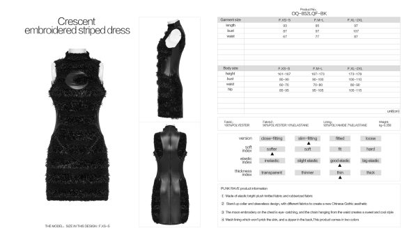 Punk Rave Bratty Gothcore Bratz Fur Dress