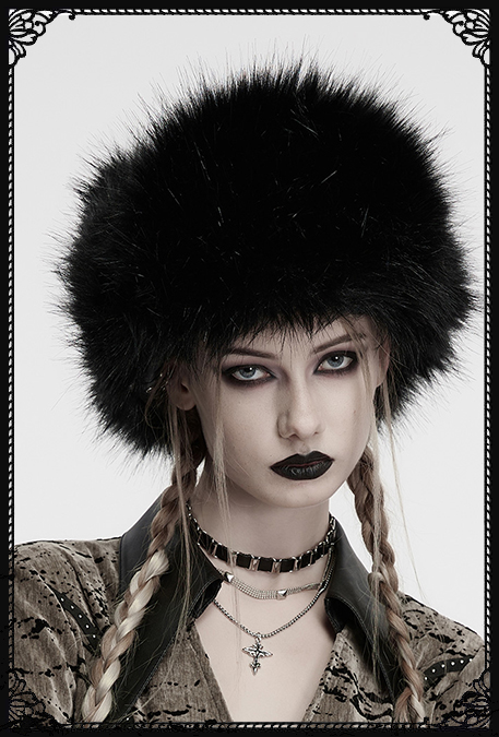 Punk Rave Olga Faux Fur Gothic Hat