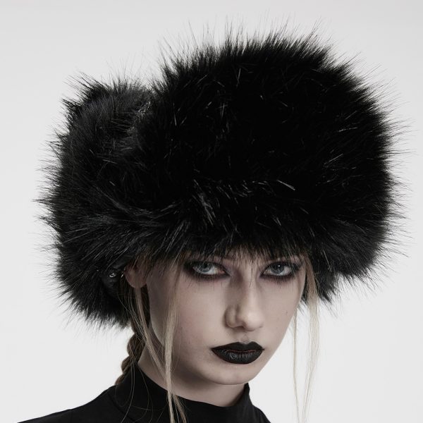 Punk Rave Olga Faux Fur Gothic Hat
