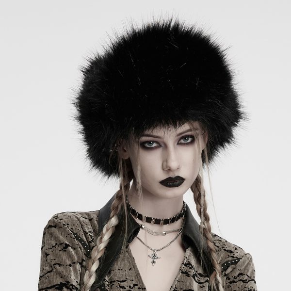Punk Rave Olga Faux Fur Gothic Hat