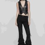 Punk Rave Calamity Gothic Cowboy Faux Leather Vest