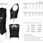 Punk Rave Calamity Gothic Cowboy Faux Leather Vest
