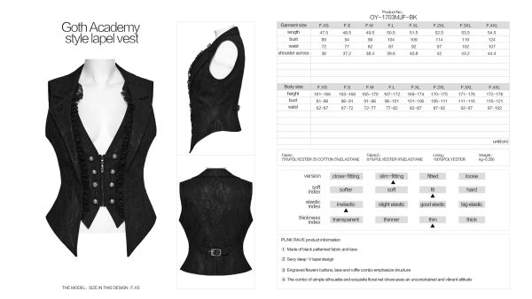 Punk Rave Mara Gothic Waistcoat