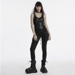 Punk Rave Scavenger Faux Leather Top