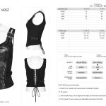 Punk Rave Scavenger Faux Leather Top