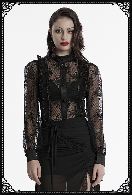 Punk Rave Lara Lace Gothic Shirt