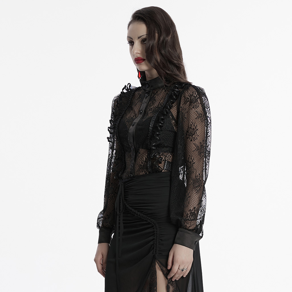 Punk Rave Lara Lace Gothic Shirt