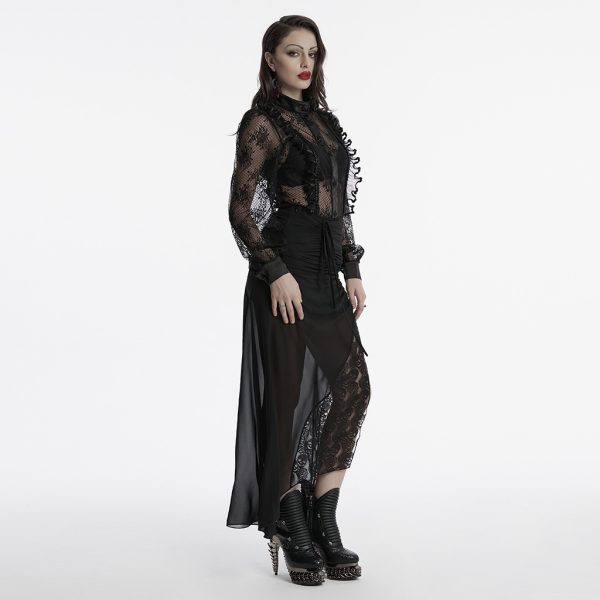 Punk Rave Lara Lace Gothic Shirt
