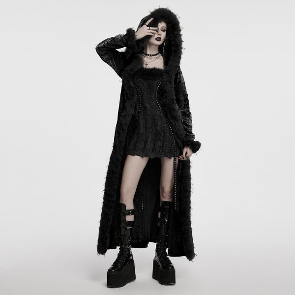 Punk Rave Bratty Gothcore Bratz Furry Coat