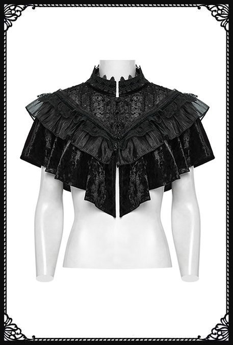 Punk Rave Black Willow Gothic Lolita Short Cape/Bolero