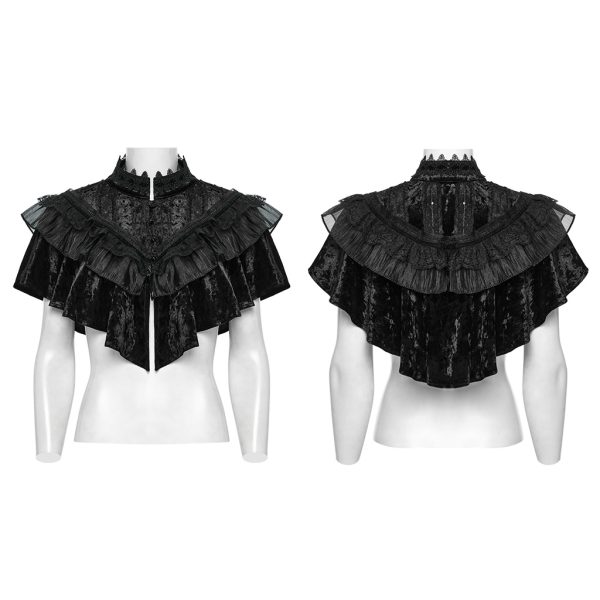 Punk Rave Black Willow Gothic Lolita Short Cape/Bolero