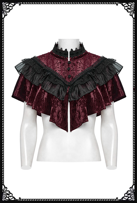 Punk Rave Red Willow Gothic Lolita Short Cape/Bolero