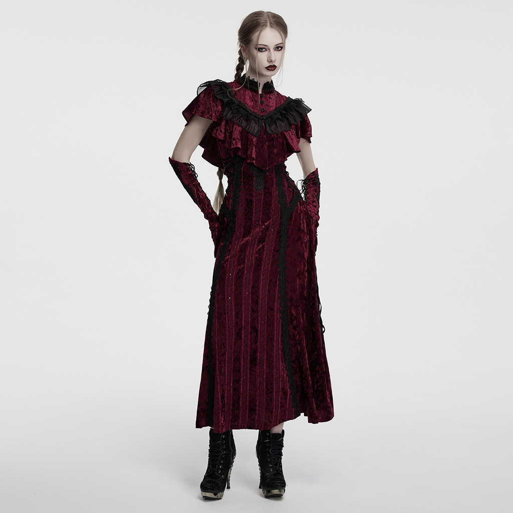 Punk Rave Red Willow Gothic Lolita Short Cape/Bolero