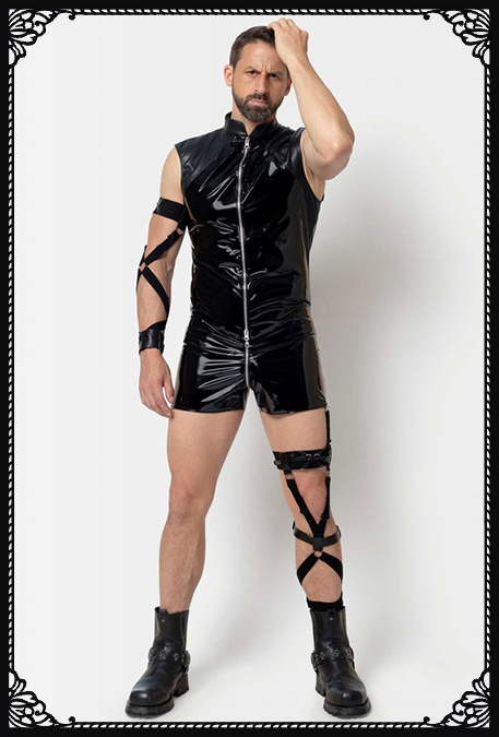 ANDERS COMBISHORT VINYLE NOIR