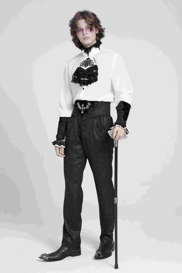 Devil Fashion  Vincent Embroidered Gothic Pants