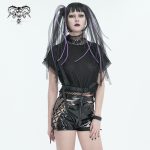 Devil Fashion Raise Hell PVC Shorts