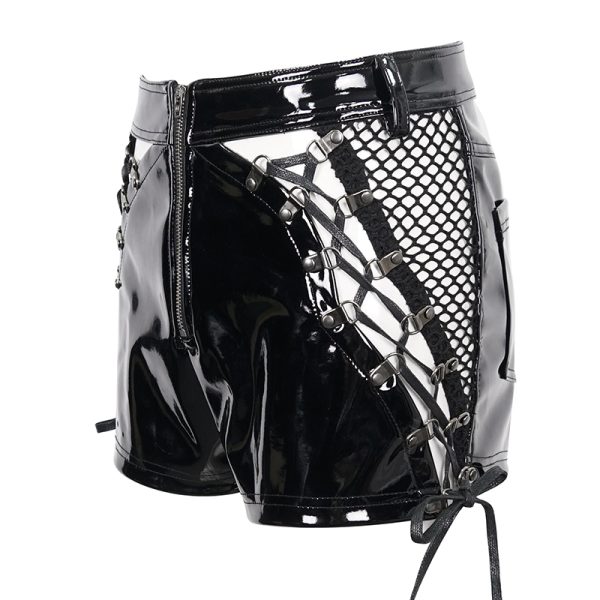 Devil Fashion Raise Hell PVC Shorts