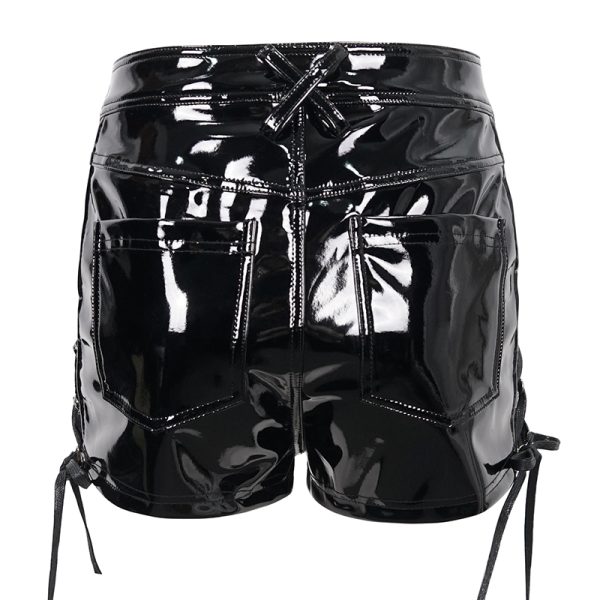 Devil Fashion Raise Hell PVC Shorts