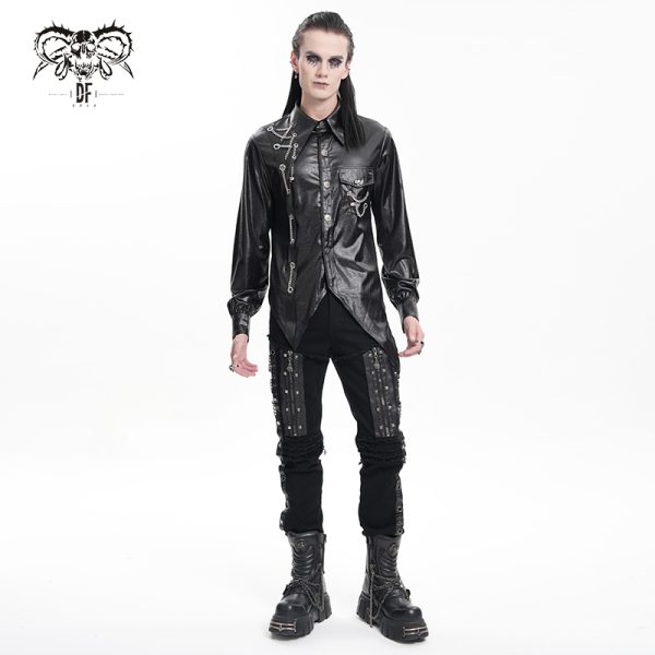Devil Fashion Revolt Zip Eyelet Punk Pants
